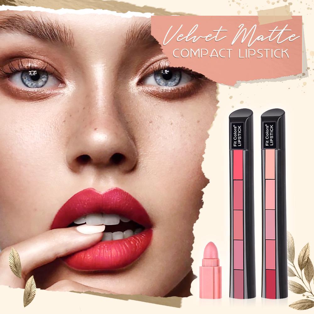  5 in 1 Velvet Matte Compact Lipstick